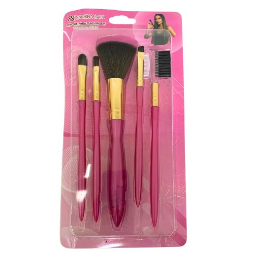 Kit com 05 Pincéis para Maquiagem Sabrina Sato SP102