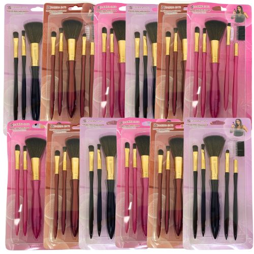 Kit com 05 Pincéis para Maquiagem Sabrina Sato SP102 - Pcte c/ 12 unid