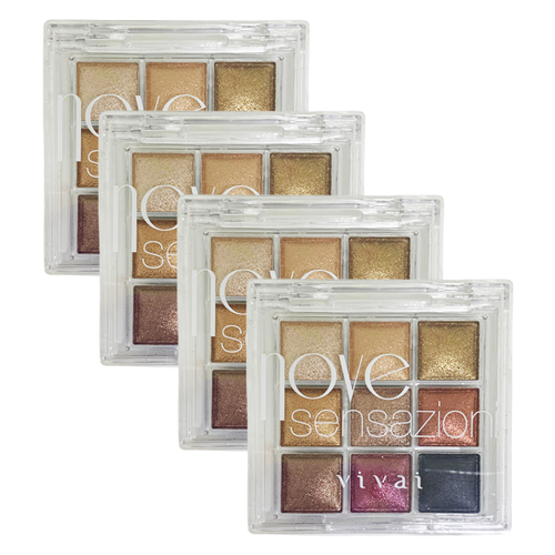 Paleta de Sombras Nove Sensazioni Vívai 4066.1.1 - Kit c/ 04 unid