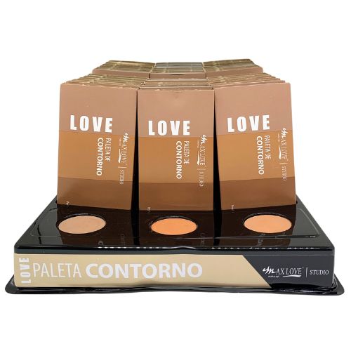 Paleta de Contorno Max Love BX02 - Box c/ 36 unid