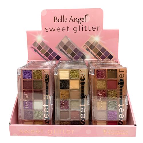 Paleta de Sombra Sweet Glitter Belle Angel B147 - Box c/ 24 unid