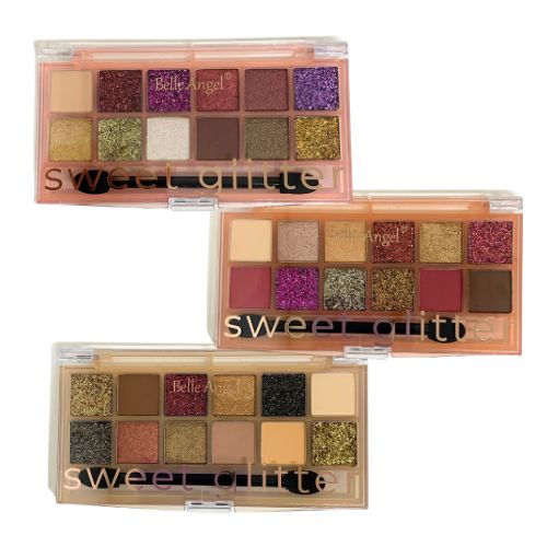 Paleta de Sombra Sweet Glitter Belle Angel B147 - Kit c/ 03 unid