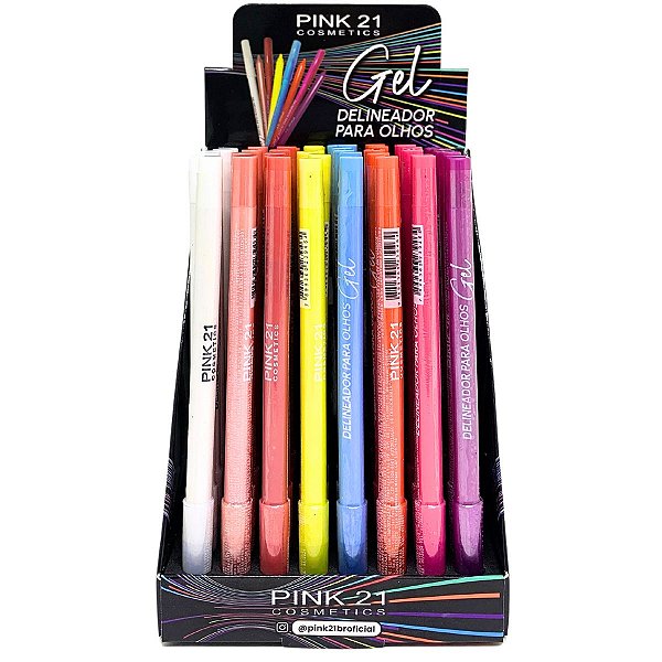 Lápis Delineador em Gel Pink 21 CS3673 - Box c/ 48 unid