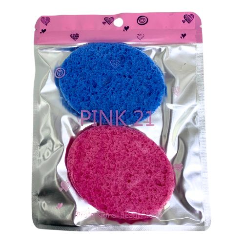 Kit com 02 Esponjas para Limpeza Facial Pink 21 HB87322