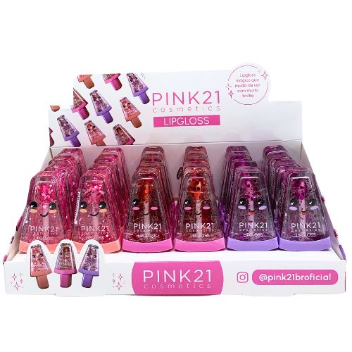 Lip Gloss Pink 21 CS4530 - Box c/ 24 unid