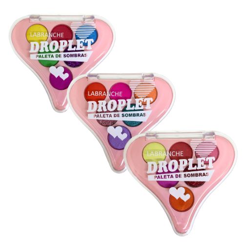Paleta de Sombra Droplet Labranche L7108 - Kit c/ 03 unid