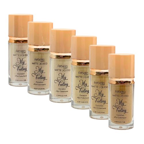 Corretivo Líquido Matte My Feeling Febella CL5094 - Kit c/ 06 unid