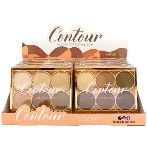 Paleta de Contorno Contour Febella EC5113 - Box c/ 12 unid