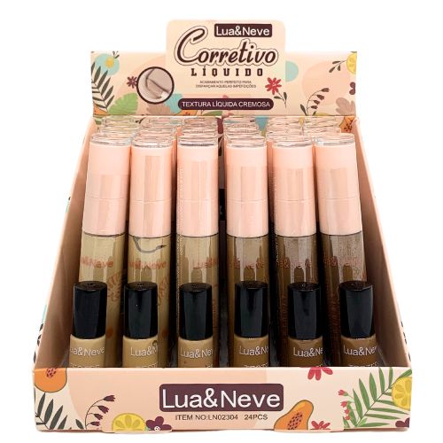 Corretivo Líquido Lua & Neve LN02304 - Box c/ 24 unid