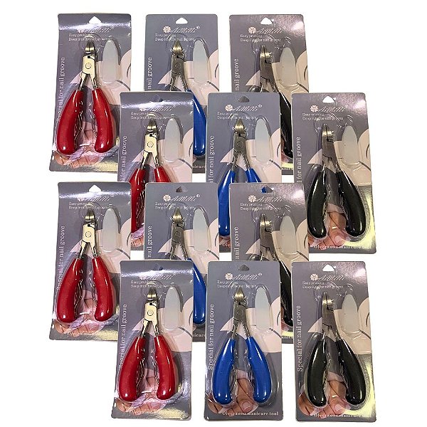 Alicate de Unha de Metal Aimini - Pcte c/ 12 unid