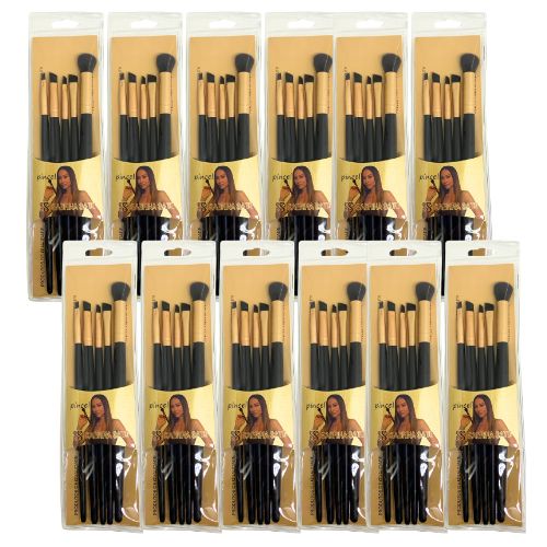 Kit com 05 Pincéis para Maquiagem Sabrina Sato SS-1910 - Pcte c/ 12 unid