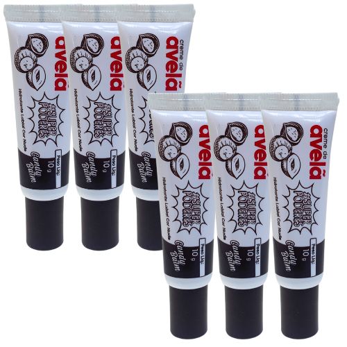 Hidratante Labial Candy Balm Creme de Avelã Super Poderes HLSP08 - Kit c/ 06 unid
