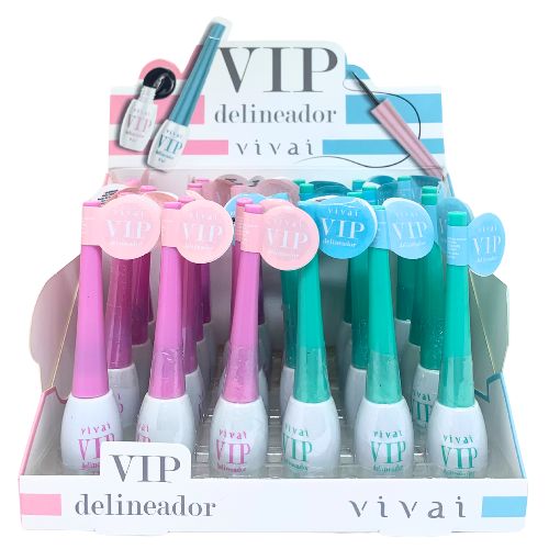 Delineador Líquido Vip Vívai 2080.1.1 - Box c/ 24 unid