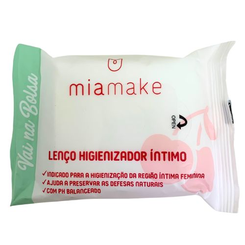 Lenço Higienizador Intimo Vai na Bolsa Mia Make 465