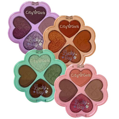Paleta de Sombra Lucky Day City Girls CG349 - Kit c/ 04 unid
