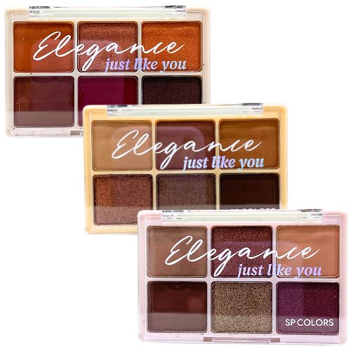 Paleta de Sombra Elegance Just Like You SP Colors SP318 - Kit c/ 03 unid
