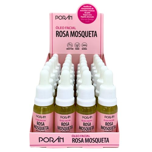 Poran - Óleo Facial Rosa Mosqueta Porán PR52 - Box c/ 24 unid