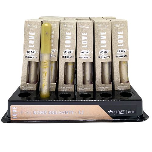 Lip Oil Bomb Brilhante Cor 52 Max Love - Box c/ 36 unid