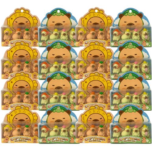 Kit com 04 Borracha Escolar Capybara 1203-11 - Pcte c/ 16 unid