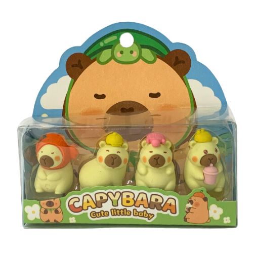 Kit com 04 Borracha Escolar Capybara 1203-11
