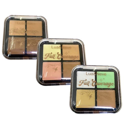Paleta de Corretivo Full Coverage Lua & Neve LN05049 - Kit c/ 03 unid