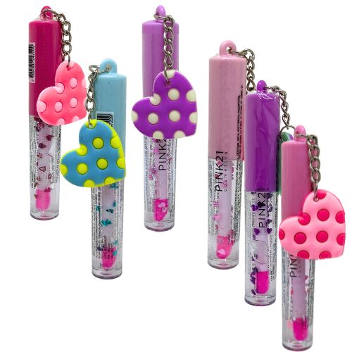 Lip Gloss Heart Pink 21 CS4499 - Kit c/ 06 unid