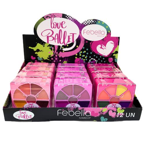Paleta de Sombra Love Ballet Febella TKIT5102 - Box c/ 12 unid