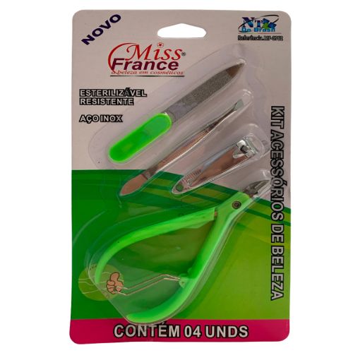 Kit Acessórios Manicure Miss France MF-0762