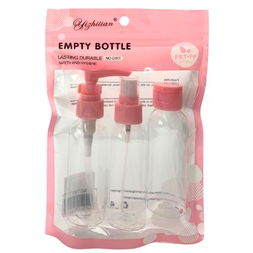 Kit 3 Frascos para Viagem Miss France MF-3787