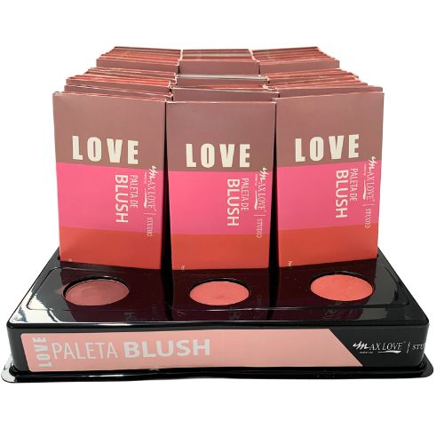 Paleta de Blush Max Love BX01 - Box c/ 36 unid