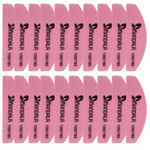 Lixa Polidora para Unhas 100/180 Mandala ML007 - Pcte c/ 20 unid