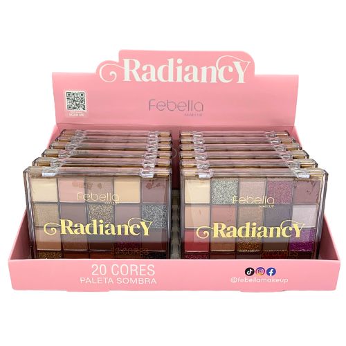 Paleta de Sombras Radiancy Febella PSO30346 - Box c/ 12 unid