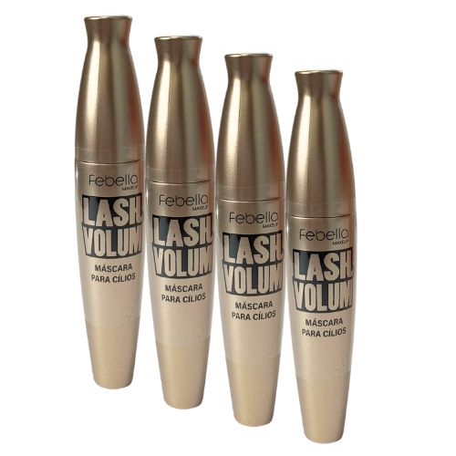 Máscara de Cílios Lash Volum Super Defining Febella MA30419 - Kit c/ 04 unid