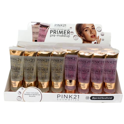 Primer Pré Makeup Pink 21 CS4554 - Box c/ 24 unid