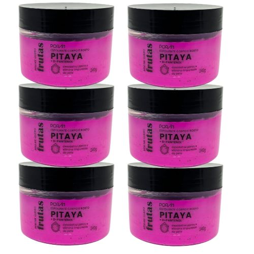 Poran - Esfoliante Corporal e Facial Pitaya Porán PR210 - Kit c/ 06 unid