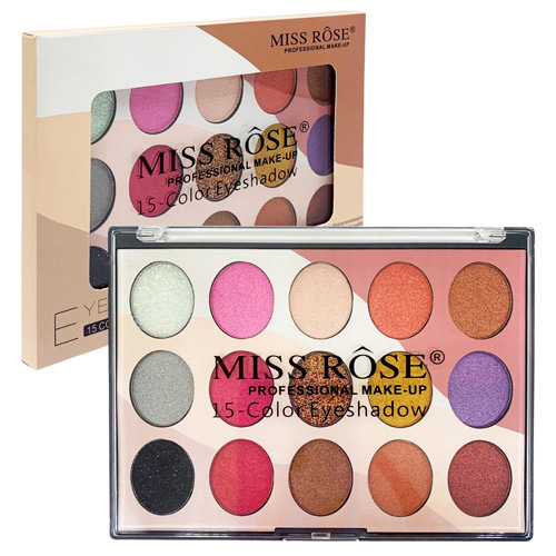 Paleta de Sombras 15 cores Miss Rôse 7001-077MT2