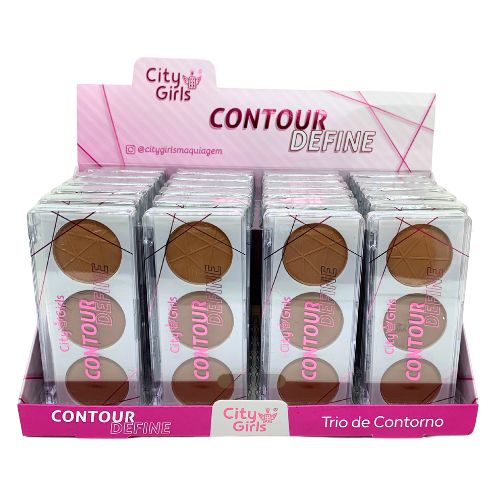 Paleta de Contorno Contour Define City Girls CG372 - Box c/ 24 unid