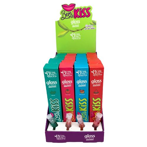 Gloss Labial Bem Me Kiss Bella Bem Me Quero - Box c/ 24 unid