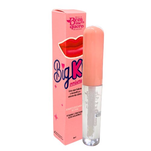 Gloss Labial Big Kiss Volume Incolor Bella Bem Me Quero