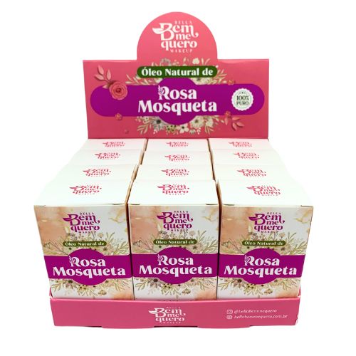 Óleo Natural de Rosa Mosqueta Bella Bem Me Quero - Box c/ 12 unid