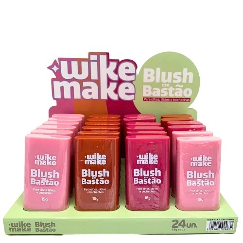 Blush em Bastão Wike Make WM7004-086M24 - Box c/ 24 unid