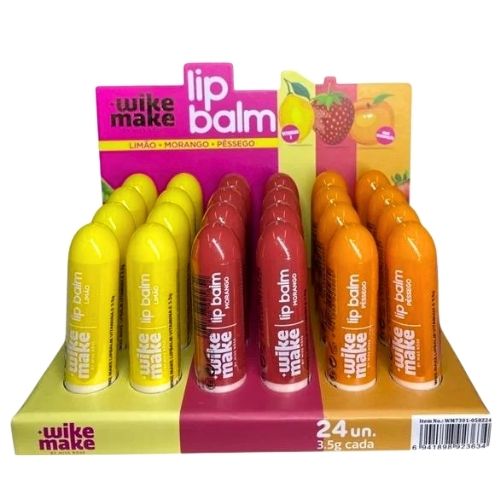 Lip Balm Wike Make WM7301-058Z24 - Box c/ 24 unid