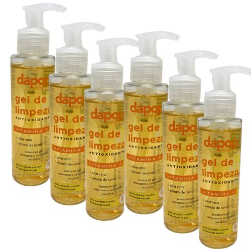 Gel De Limpeza Antioxidante Vitamina C Dapop DP2324 - Box c/ 06 unid