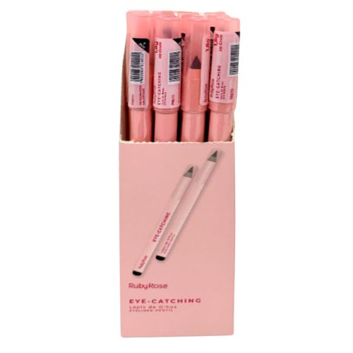 Lápis de Olho Preto Eye-Catching Ruby Rose HB-E2400 - Box c/ 12 unid