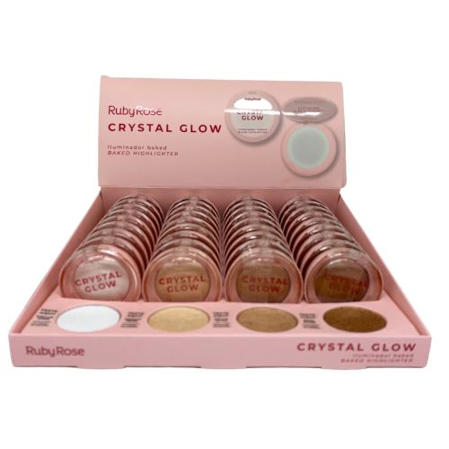 Iluminador Baked Crystal Glow Ruby Rose HB-M700 - Box c/ 36 unid
