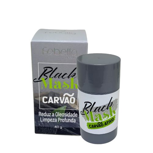 Máscara Facial Carvão Ativo Black Mask Stick Febella MCA10103