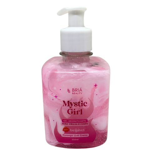 Gel Aromatizante Beijável Morango com Creme Mystic Girl Briá Beauty BB0028