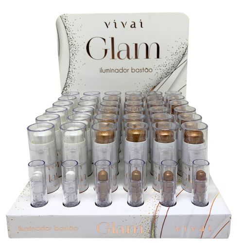 Iluminador Bastão Stick Glam Vivai 1221.1 - Box c/ 36 unid