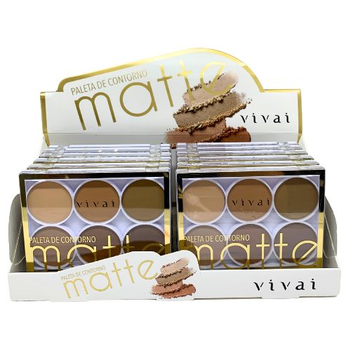 Paleta De Contorno Matte Vivai 1058.1.8 - Box c/ 12 unid