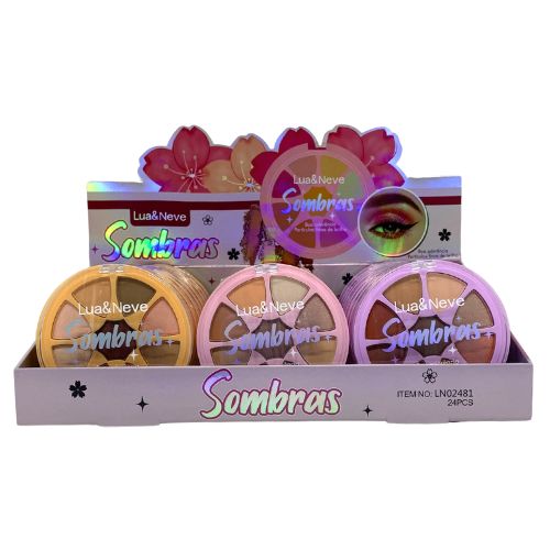 Paleta de Sombras Lua & Neve LN02481 - Box c/ 24 unid